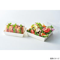 ケーピープラテック 弁当容器 KM-75 本体 ホワイト 00715680 1ケース(400個(50個×8))（直送品）