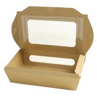 モデリーノ フードパック クラフトフード窓付フードボックス大 00755282 1ケース(100個(50個×2))（直送品）