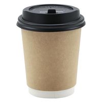 モデリーノ 紙コップ 断熱二重クラフト紙コップ8-80 00757300 1ケース(500個(25個×20))（直送品）