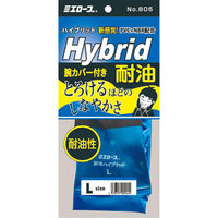 三重化学工業 作業用手袋 耐油ハイブリッド腕カバー付き L 00763664 1ケース(60個(5個×12（直送品）