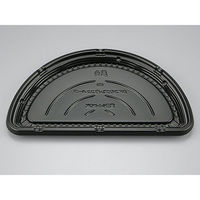 シーピー化成 惣菜容器 BFコモプレ内32ハーフ 黒 本体 0147832020525 1ケース(300個(20個×15))（直送品）