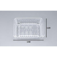 シーピー化成 透明トレー COPN-CF12-30(T) 0440612308010 1ケース(1800個(100個×18))（直送品）