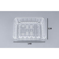 シーピー化成 透明トレー COPN-CF13-25(T) 0440613258010 1ケース(1800個(100個×18))（直送品）