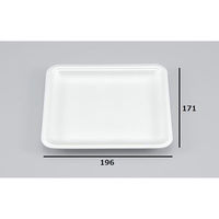 シーピー化成 発泡トレー 新LL17-20 無地 0541217200150 1ケース(1200個(100個×12))（直送品）