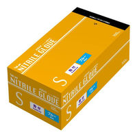 川西工業 2044 ニトリル使いきり手袋 粉付 ブルーS 100枚入 1ケース(30個)（直送品）