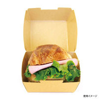 京王 テイクアウトボックス EC6 ファイン (茶無地) 30921681080 1ケース(800個(100個×8))（直送品）