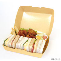 京王 テイクアウトボックス EC9 ファイン (茶無地) 30921681120 1ケース(400個(100個×4))（直送品）