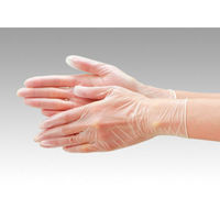 エブノ 塩ビ手袋 プラスチックグローブ No.110 粉付 M 393731 1ケース(3000個(100個×30))（直送品）
