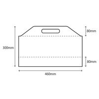 リュウグウ ポリ手提げ サイドバッグカスミ 中 4911200 1ケース(500個(100個×5))（直送品）