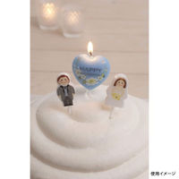 カメヤマ 贈答用飾り ハッピーウェディングキャンドルギフトミニ B5536-00-00 1ケース(40個(10個×4))（直送品）