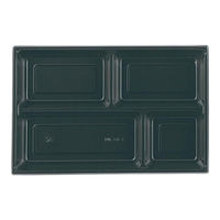 アヅミ産業 HSH-W320-225用上下段 中仕切セット (黒) HSH320225UDBK 1ケース(40個)（直送品）