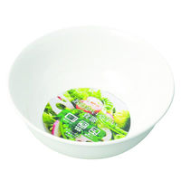 パール金属 メラミン食器 あつかいやすい多様ボウル(ホワイト) K-6390 1ケース(5個)（直送品）