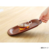 パール金属 お盆 ノンスリップ 抗菌木目調丸トレー27cm KB-0007 1ケース(60個(5個×12))（直送品）