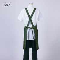 住商モンブラン 胸当てエプロン エプロン 兼用 黒 F SA003-93 SA003-93_F 1点（直送品）