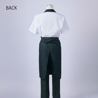 住商モンブラン 胸当てエプロン エプロン 兼用 黒 F SA005-93 SA005-93_F 1点（直送品）