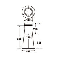 テラモト 灰皿 丸型すいがら入れ SS2583000 1ケース(10個)（直送品）