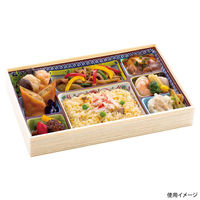 アヅミ産業 折箱 W-90-60 シャクリ蓋(T90-60-A柄付) W-A005 1ケース(80個(10個×8))（直送品）