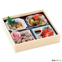 アヅミ産業 折箱 W-80-80 シャクリ蓋(SP-85-A) W-A011 1ケース(78個(13個×6))（直送品）