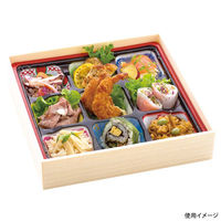 アヅミ産業 折箱 W-80-80 シャクリ蓋(T-80-E柄) W-A017 1ケース(78個(13個×6))（直送品）