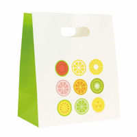 パックタケヤマ 紙手提袋 イーグリップ LL カットフルーツ XZT52032 1ケース(500個(50個×10))（直送品）