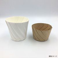 シンメイ デリボックス おりがみカップ 小 白 00660080 1ケース(300個(20個×15))（直送品）