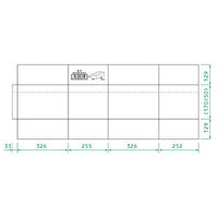 ヒラダン ダンボールS-3 JAN付 罫線入 00400647 1袋(10個)（直送品）