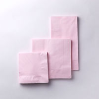 溝端紙工印刷 8ツ折ナフキン LUC-28 カラー2プライナプキン8折 ピンク 03 1ケース(2000個(50個×40))（直送品）