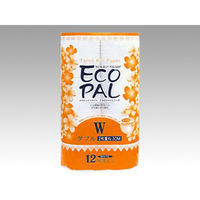 イデシギョー トイレットペーパー エコパル12ロールW 00306979 1袋（直送品）