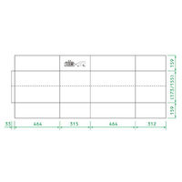 ヒラダン ダンボールA-3 JAN付 罫線入 00400651 1ケース(50個(10個×5))（直送品）