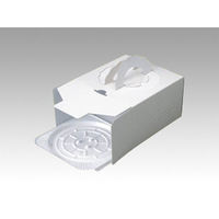 ケーキ箱 デコBOX 白ム地 6寸用 00169859 1ケース(100個(5個×20))（直送品）