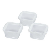 パール金属 保存容器 HB5748 ネオキープロック 正方形 M 3個セット 00710793 1袋（直送品）