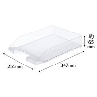 クルーズ 筆記具 レタートレー クリア LT-500TR 1ケース(36個)（直送品）