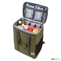 パール金属 保冷バッグ キャプテンスタッグ リュック型クーラーバッグ(オリーブ) UE-0620 1ケース(6個)（直送品）