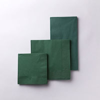 溝端紙工印刷 8ツ折ナフキン LUC-28 カラー2プライナプキン8折 イタリアングリーン 15 1ケース(2000個(50個×40))（直送品）