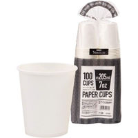 サンナップ 紙コップ ペーパーカップ白無地 7オンス 205ml 100枚入 C20100AW 1ケース(30個)（直送品）