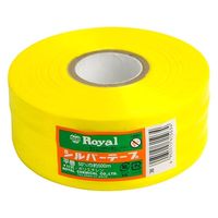 ローヤル化成 ビニール紐 シルバーテープ 50mm×500m巻 黄 4903515615034 1ケース(30個)（直送品）