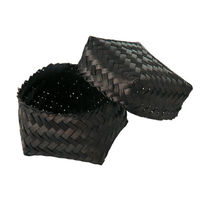 アサヒグリーン 装飾品 アジロ彩篭 BK 3547 1ケース(100個)（直送品）