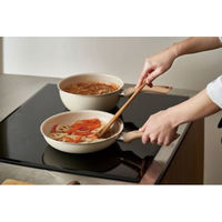 カクセー IH対応 セラミックC 深型20cm ウォームアイボリー NB-42 1個（直送品）