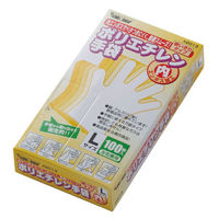 川西工業 ポリ手袋 2013 ポリエチレン手袋 内エンボス クリア L 100枚入 1袋（直送品）