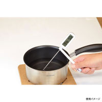 パール金属 はかり 測HAKARI タイマー付デジタル温度計(ホワイト) D-6562 1ケース(120個(10個×12))（直送品）