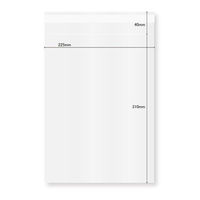 今村紙工 テープ有 OPP袋 60μOPP袋 テープ付き A4サイズ 100枚 OPP60-225 1ケース(90個)（直送品）