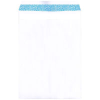 今村紙工 透けない窓付き封筒 角20 白 テープ付 26016 1ケース(500個)（直送品）