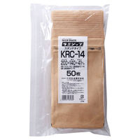 生産日本社 チャック付き袋 ラミジップ クラフト窓付き KRC-14 43536 1ケース(800個(50個×16))（直送品）