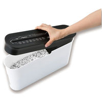 アスカ オフィス備品 クロスカットシュレッダー ホワイト B08W 1ケース(4個)（直送品）