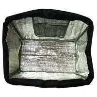 マツシロ 保冷バッグ 61HRM 無地 保冷エコマイバッグ クロ 1ケース(40個)（直送品）