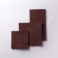 溝端紙工印刷 8ツ折ナフキン LUC-28 カラー2プライナプキン8折 チョコレート 12 1ケース(2000個(50個×40))（直送品）