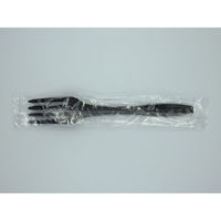 ホウケン産業 使い捨てフォーク フォーク160 ブラック 個包装 190 1ケース(3000個(100個×30))（直送品）