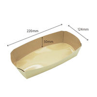 東罐興業 惣菜容器 R-L 長方形トレー クラフト 31931459 1ケース(600個(50個×12))（直送品）