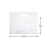 ヘッズ 無地ジップ付バッグーＳＷ（３０枚） M-ZSW 1セット(1袋(30枚入)×25)