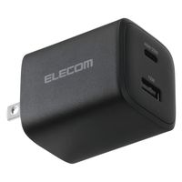 USB充電器 タイプC PD 40W USB-C×1 USB-A×1 コンパクト 黒 EC-AC10740BK エレコム 1個（直送品）